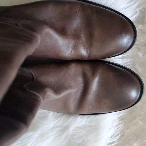 Frye Melissa button 2 pullon brown riding leather boots size 8.5 - Picture 7 of 16